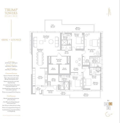 Trump Towers Delhi NCR Floor Plan